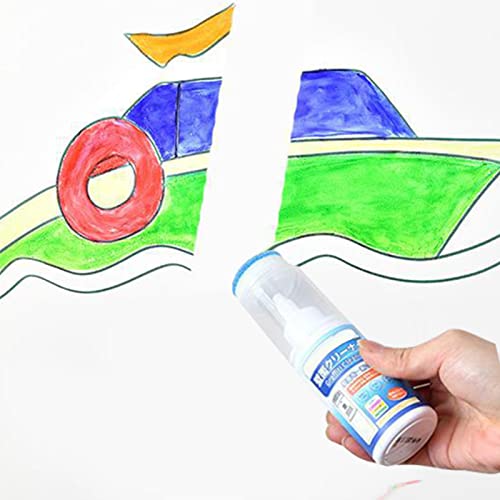 5 Pcs Spray removedor de tinta - Removedor de tinta spray grafite inodoro com pincel de esponja,Remo