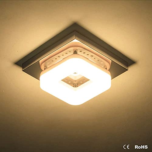 Plafonnier LED 12W au design géométrique noir moderne - 4
