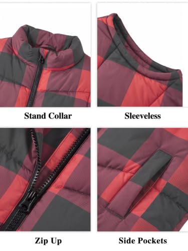 Image of Meikulo Boys Puffer Vest Zip Up Quilted Gilet Sleeveless Jackets