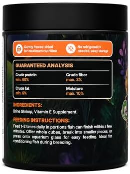 Biobite Brine Shrimp Cubes - Freeze-Dried Protein Treat for Tropical Fish - 4