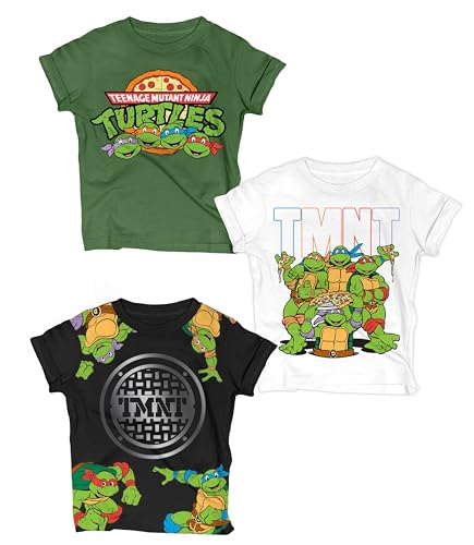 Ensemble TMNT pour enfant : t-shirt de déguisement Michelangelo, Leonardo, Raphael