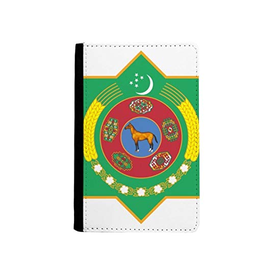 Étui portefeuille Turkménistan classique 3.7x5.8" aux finitions soignées