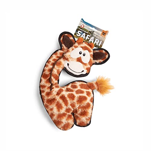 Image of BarkButler x FOFOS Safari Giraffe - Brown Toy for Small and Medium Dogs (0-20kgs), Soft Plush Material, Squeaker Inside, Durable