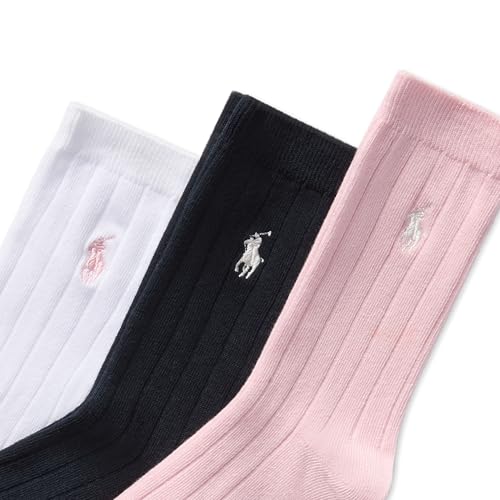 Polo Ralph Lauren Girl's Rib Solid Crew2