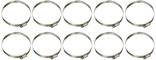 Breeze 63064H Marine Grade Power-Seal Stainless Steel Hose Clamp, Worm-Drive, SAE Size 64, 3-9/16