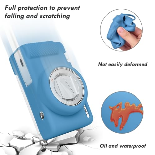 Funda de silicona para cámara Sony ZV1F ZV-1 II azul miniatura 4