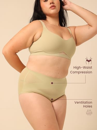Image of Krvvy All-Day Control Tummy Tucker Shaper for Women | Seamless High-Waist Shapewear with Targeted Belly Fat Compression | Super Stretch Fabric | Lightweight,Odourless & Comfort for Upto 12 Hrs