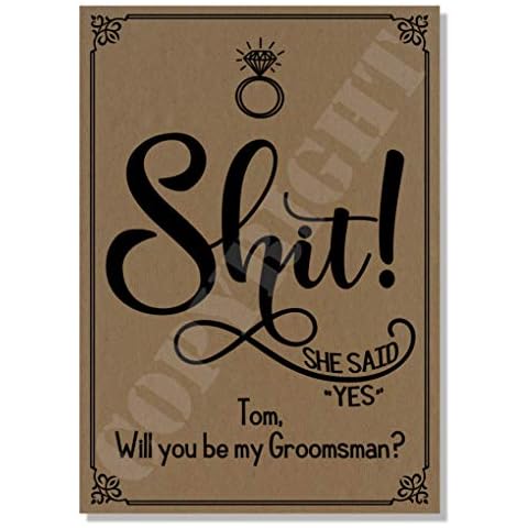 Personalised Wedding Cards for Best Man Cover