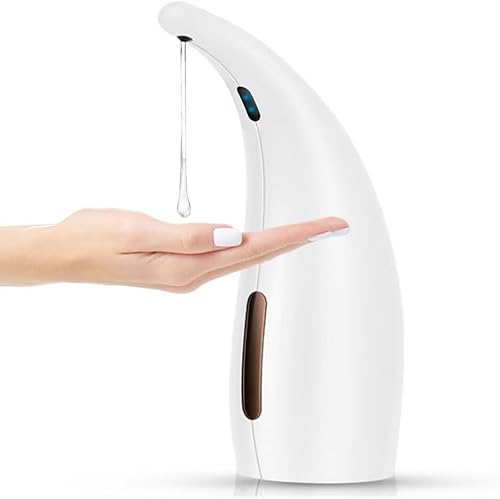 Dispensador de jabón, dispensador automático de jabón para encimera de cocina y baño sin contacto con sensor de movimiento infrarrojo, IPX6