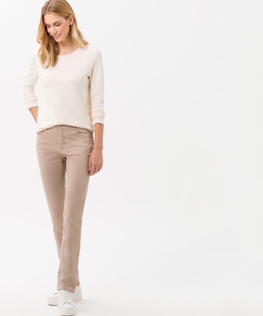 BRAX Feel Good Feel Good Damen Hose Carola – Straight Leg, Stretch, normaler Bund – Baumwolle, Baumwollstretch Damen Feminine Fit