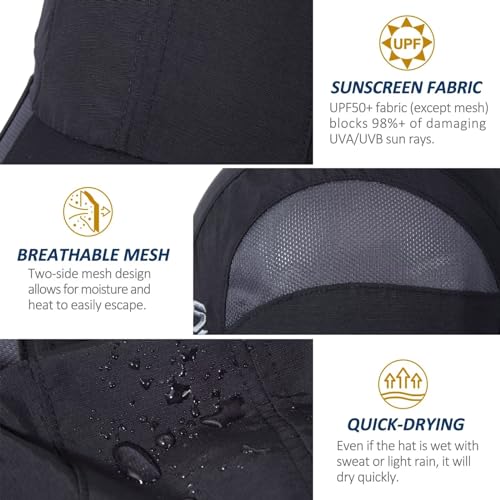 GADIEMKENSD Quick Drying Breathable Running Outdoor Hat Only
