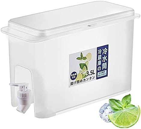 5L Getränkespender Mit Zapfhahn - Kühlschrank Wasserspender Für Eistee & Cocktails