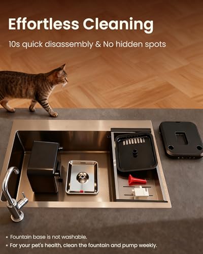 Cordless Cat Water Fountain, 3L/100oz  - image 7