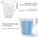 1 Gallon Measuring Pitcher-Convenient Conversion Chart,134oz Extra Large Plastic Measuring Cup-Strong Food Grade Material,Graduated Mixing Pitcher Great for Lawn,Pool Chemicals, Motor Oil and Fluids