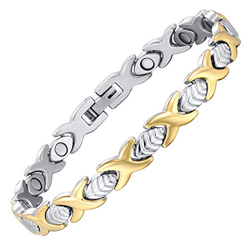 Chaninely Titanium Magnetic Bracelets For Women Elegant Steel Bracelets Adjustable #TOP1