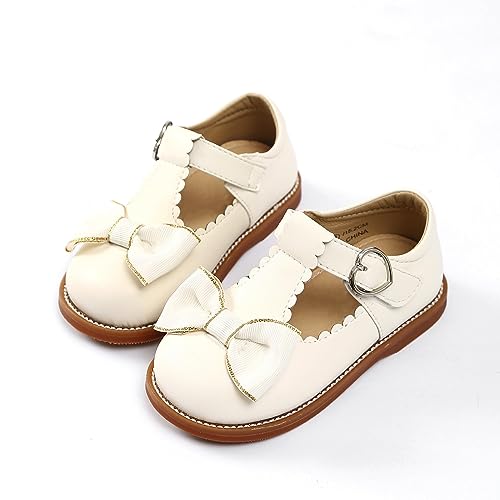 Toddler Little Girls White Oxford Shoes Size 2 Kids Mary Jane Flats School Uniform Shoes2