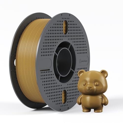 NextShapes PETG Filament 1.75mm Gold 1kg, Scratch-Resistant, Metallic Shine