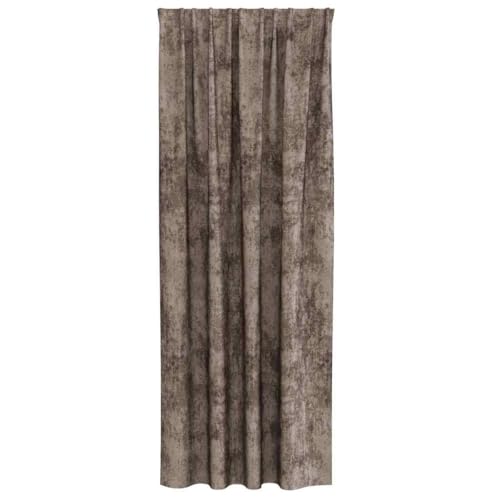 Rideaux occultants thermiques en velours isolant de couleur cappuccino