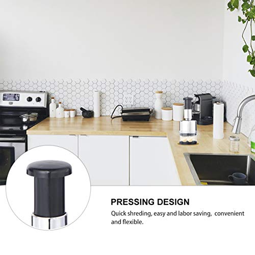 Triturador de alho de aço inoxidável com recipiente, espremedor de gengibre, espremedor de vegetais