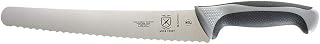 Mercer Culinary Millennia 10-Inch Bread Knife Wavy Edge Wide Gray Handle - High-Carbon Japanese Steel for Perfect Slices