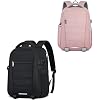 SDYSM Camera Backpack Professional Waterproof 14 Inch Laptop Backpack Black and Pink