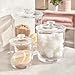 STORi 3-Pack Premium Quality Clear Plastic Qtip and Cotton Ball Holders, 15-oz, 30-oz, and 60-oz Apothecary Jars with Lids, Perfect Containers for Bathroom and Vanity, Set of 3
