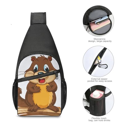 Bolso bandolera casual para trekking y deporte unisex miniatura 5