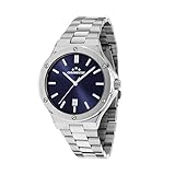 Chronostar Orologio Uomo, Tempo, Data, Analogico, 42 mm, Collezione HALT, Minimal, Regalo Uomo