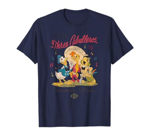 T-shirt Disney The Three Caballeros classique en coton pour adulte