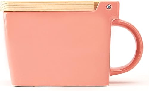 Zero Japan Bee House - Caja de sal prémium con tapa Hinoki, recipiente para sal marina y especias, elegante bodega para encimera de cocina, rosa