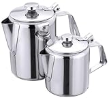 mit Ausgusssieb Contacto Edelstahl Kaffeekanne 0,5 l