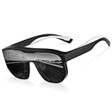 Wrimen überzieh-sonnenbrille-herren-damen-Überbrille-Polarisiert-fahrradbrille-sonnenbrillen für brillenträger-Rennrad Brille-Sportbrille-UV400-MTB-Sport für Fahrrad/Ebike/Laufen,grey