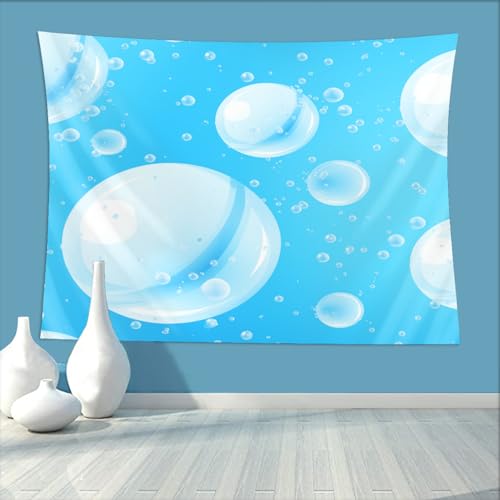 Tapisserie murale amusante SEEKJOYS deco suspendre bleu pour chambre ado