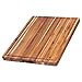 Teak Cutting Board - Rectangle Board With Hand Grip And Juice Canal (24 x 18 x 1.5 in.) - By Teakhaus