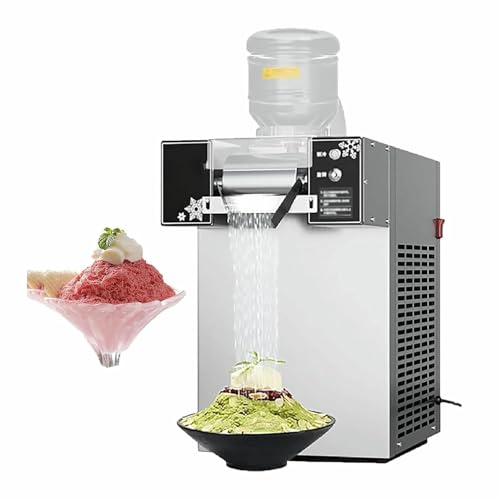 Snowflake Ice Maker, 1200W Commercial Electric Table Snow Cone Maker, Can Produce Up to 180kg of Ice in 24 Hours/Stepless Speed Control, for Home/Party