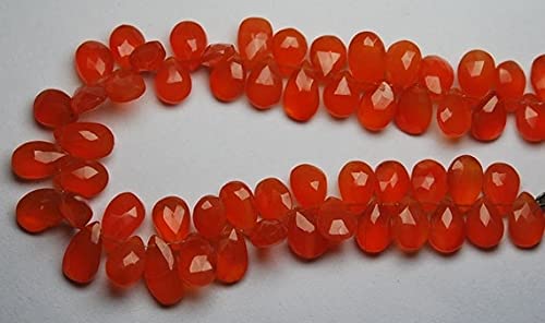 Briolettes carnelian de 10-11mm pour remplacer vos perles ternes par de vraies gemmes
