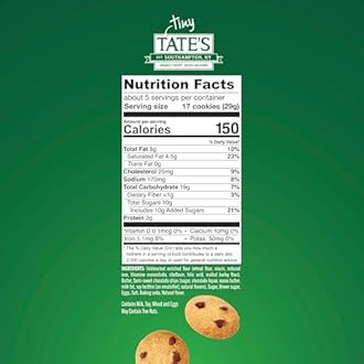 Tate's Bake Shop Tiny Tate's Chocolate Chip Cookies, 3-5.5 oz Bags
