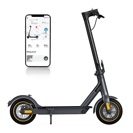 Electric Scooter, 500W Motor,10" Upgraded Solid Tires,18Miles Range,19Mph Speed Folding Commuter Electric Scooter for Adults