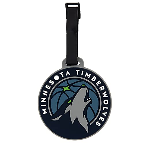 Étiquette de bagage Timberwolves NBA en PVC durable pour repérer votre valise au premier regard