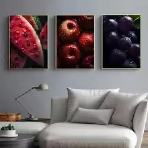 Photo esthétique de banane et pastèque XINBAO | Toile murale premium de cuisine 60x90cm