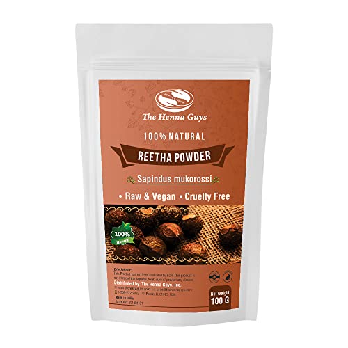 Reetha/Soapnut Powder - 100% Natural & Pure Hair Conditioner - 100 Grams #TOP30