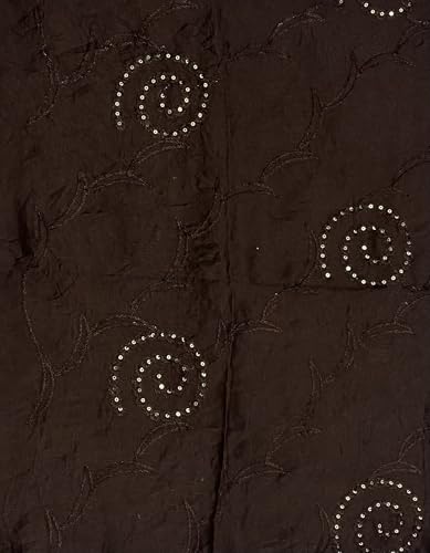 Image of LKC WOMEN'S SEQUENCE EMBROIDERED SELFDESIGN SOFT COTTON CHANDERI DUPATTA