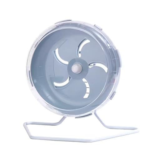 Roda de hamster cinza silenciosa de 18 cm, roda silenciosa para hamster, roda de exercício para hams