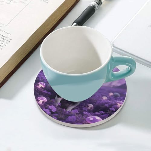 Dessous de verre absorbant en céramique supérieure et liège pour table - 6