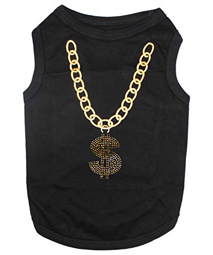 Parisian Pet Funny Cute Dog Cat Pet Shirts Caution Can't Control My Licker, I Work Out, Little Monster, Wtf, Bff, Bling $, Got Treats, Babe Magnet, Little Miss Attitude (Bling $, S) #TOP27