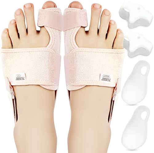 PEDIGOO Bunion Corrector for Women and Men, Slip Proofing Version Bunion Toe Separator, Orthopedic Bunion Splint for Big Toe Pain Relief and Toe Straightening