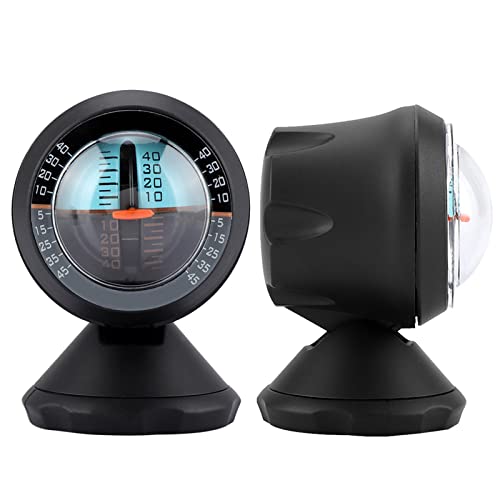 OUKENS Car Vehicle Inclinometer, Slope Indicator Meter Level Tilt Gauge Road Safety Instrument,Gradient Balancer Tool for Vehicle Electronic Boat Compass