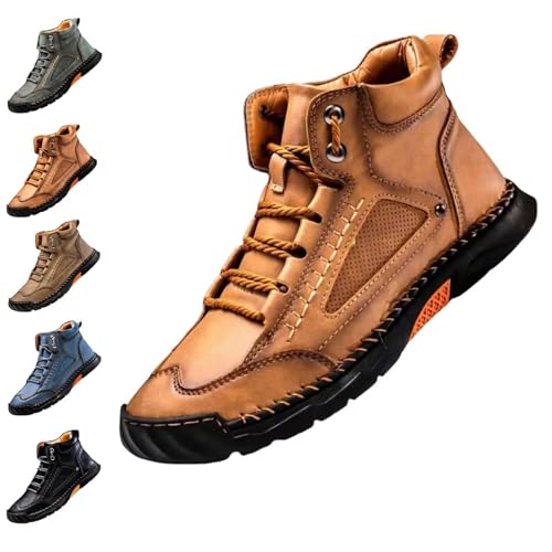 Sawbehind Mens Boots, sawbehind Boots, arch Support, wide Men's Comfortable Handmade Leather Boot Waterproof Outdoor