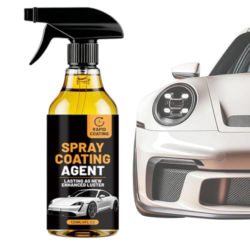 Nano Car Coating Spray | 300 ml de alto brillo protección rápida – Spray de recubrimiento automático, limpieza Detalle Pulido Faros Moto Camper Camión Garaje Lavado