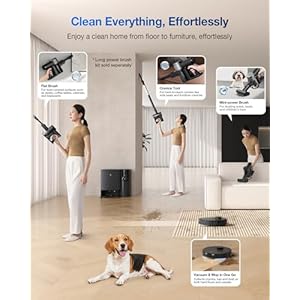 ECOVACS DEEBOT T30S Combo Robot Vacuum and Mop All in One Cleaning Hub 11000Pa ZeroTangle Technology TruEdge Adaptive Edge Mopping Dual Self Emptying Hot Water Mop Washing Auto Mop Lifting